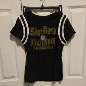 NFL Steelers Black and Gold Short Sleeve Tee
